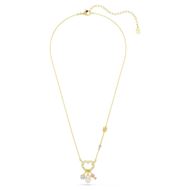 Foto de Colgante Idyllia Tallas mixtas, Corazón, llave, Rosa, Baño tono oro