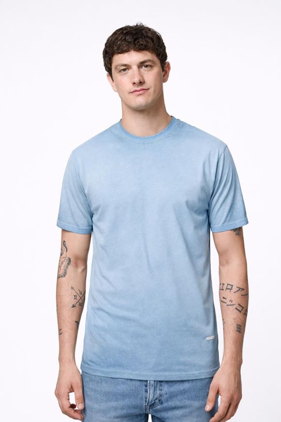 Foto de Camiseta algodón lavado azul