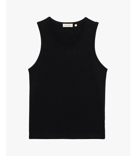 Foto de Camiseta tirantes canalé negro