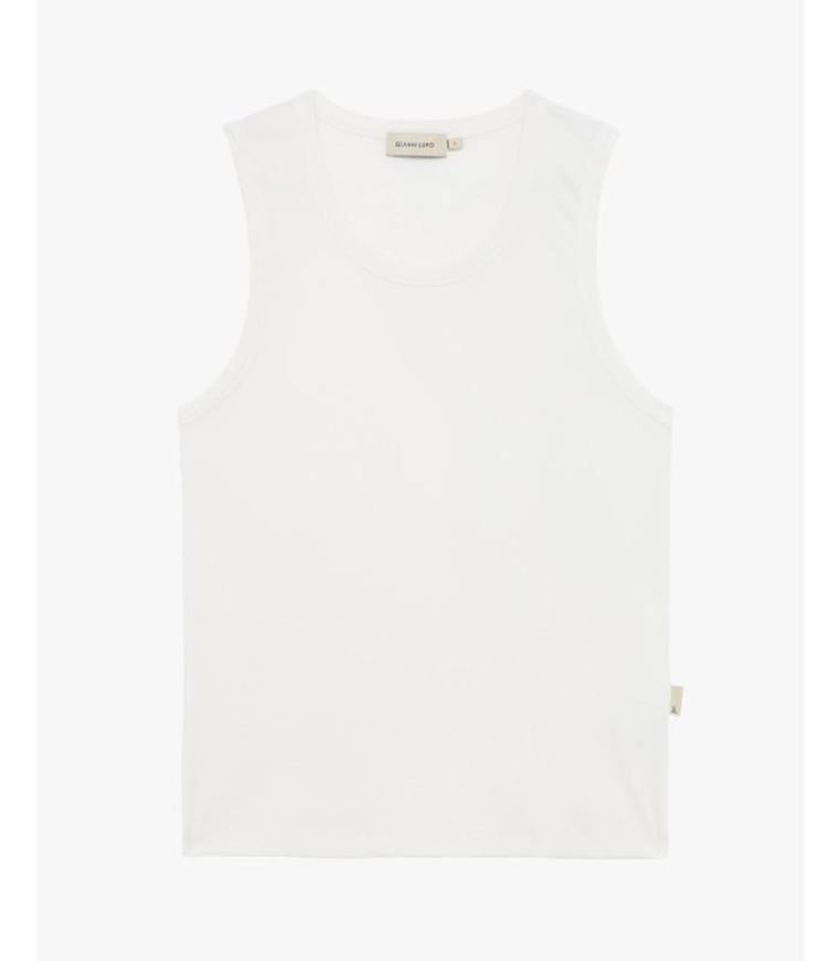 Foto de Camiseta tirantes canalé blanco