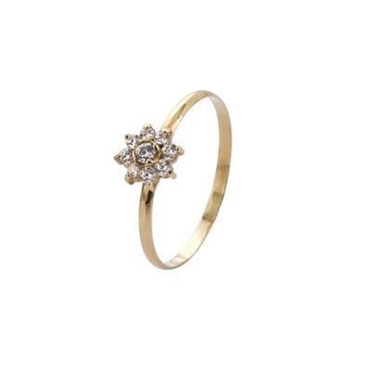 Foto de Sortija oro amarillo 18kt y circonitas