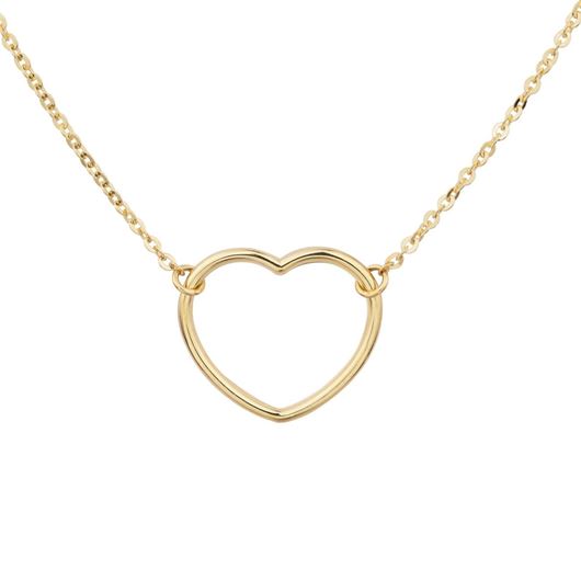 Foto de Gargantilla oro amarillo 18kt con silueta corazón
