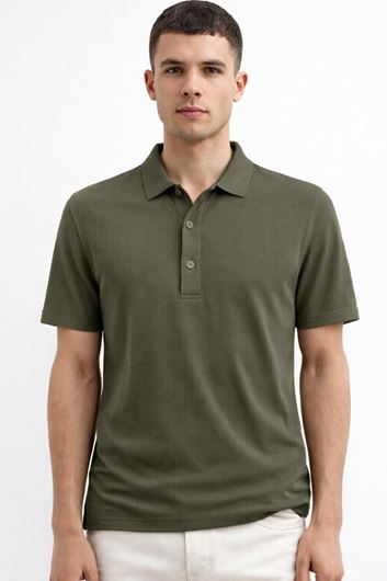 Picture of Polo tejido técnico Slim Fit color military