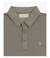 Foto de Polo manga corta microestructura geométrica color visón