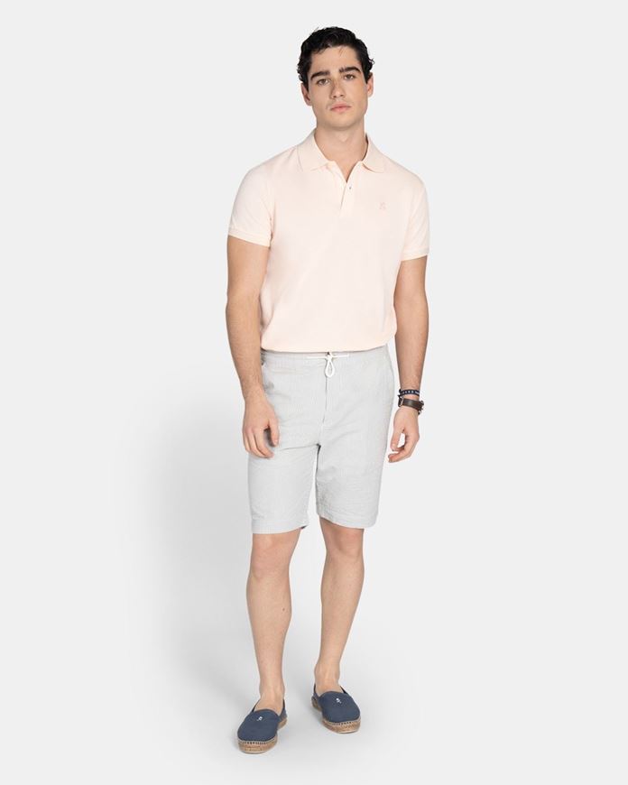 Foto de Bermuda Seersucker Blue Shadow