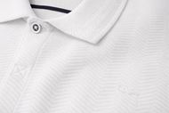 Foto de Polo blanco estructura zig zag regular fit