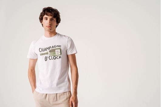 Foto de Camiseta Champagne O' Clock white