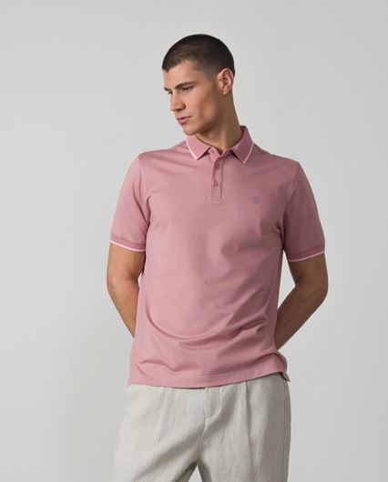 Picture of Polo punto 100% algodón mercerizado rosa palo