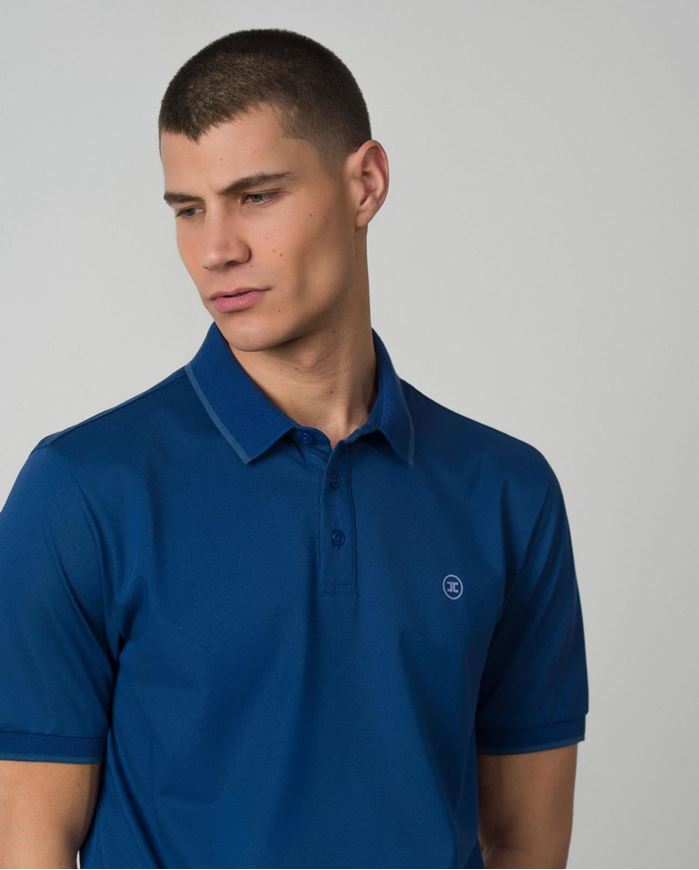 Foto de Polo punto 100% algodón mercerizado azulón