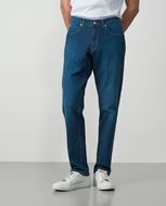 Foto de Tejano elástico fino azul medio regular fit