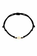 Foto de Pulsera 7 nudos Mano Hamsa nylon negro