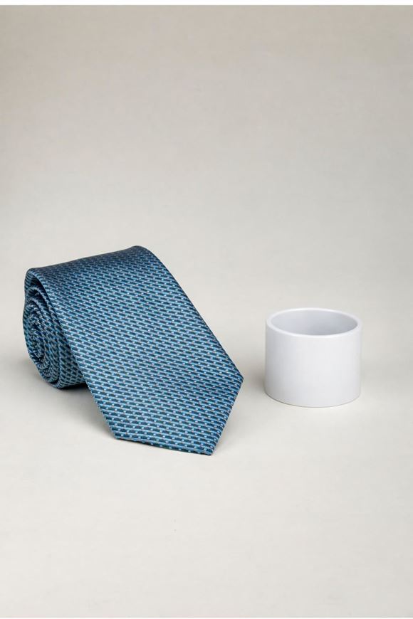 Foto de Corbata microfibra microestampado tonos verdes