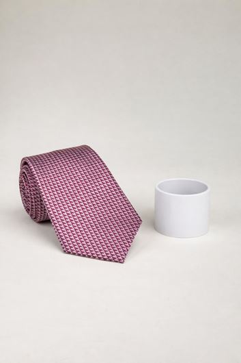 Foto de Corbata microfibra microestampado tonos rosa