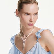 Foto de Pendientes Ariana Grande x Swarovski Tallas mixtas, Multicolores, Baño de rodio