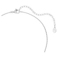 Foto de Colgante Ariana Grande x Swarovski Perla de cristal, Talla redonda, Flor, Blanco, Baño de rodio