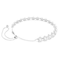 Foto de Gargantilla Ariana Grande x Swarovski Perla de cristal, Talla redonda, Blanca, Baño de rodio