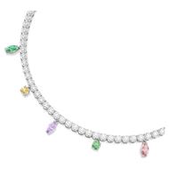 Foto de Collar Ariana Grande x Swarovski Tallas mixtas, Multicolor, Baño de rodio