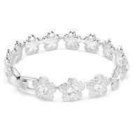 Foto de Pulsera Ariana Grande x Swarovski Talla redonda, Flor, Blanca, Baño de rodio