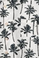 Foto de Camisa blanca estampado palmeras algodón