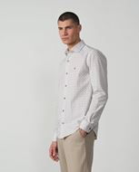 Foto de Camisa sport estampado hojita caqui teja