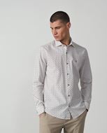 Foto de Camisa sport estampado hojita caqui teja