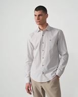 Foto de Camisa sport estampado hojita caqui teja