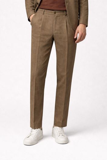 Foto de Pantalón 100% lino camel slim fit