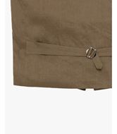 Foto de Chaleco vestir lino 100% camel