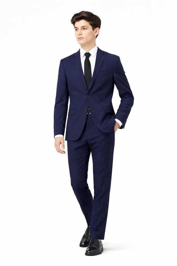 Foto de Traje slim fit sport tejido tecnico marino