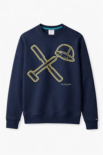 Picture of Sudadera Big Logo Navy Gray