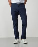Foto de Pantalón sport extra slim en twill de algodón elástico color azul marino