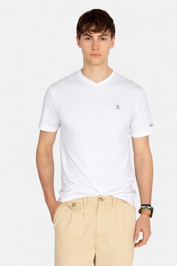 Foto de Camiseta Icon V neck blanco