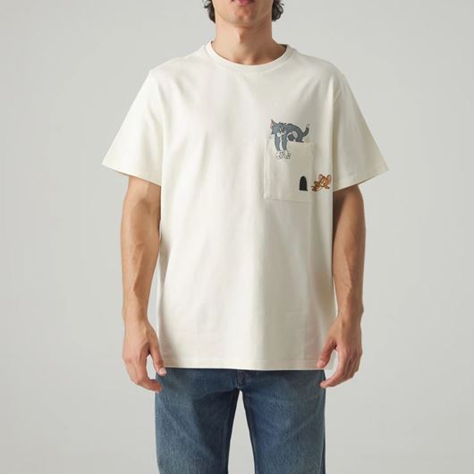 Foto de Camiseta Tom and Jerry Pocket beige