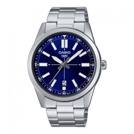 Foto de Reloj hombre color plata con esfera azul 41mm