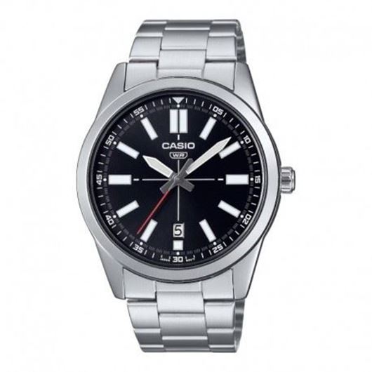 Foto de Reloj hombre color plata con esfera negra 41mm