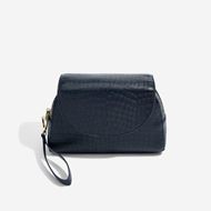 Foto de Bolsa de maquillaje cocodrilo azul marino