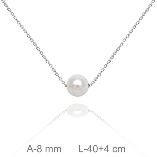 Foto de Collar de plata con perla 