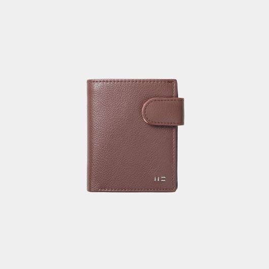 Picture of Cartera La Palma con tarjetero en piel de vacuno marron y teja