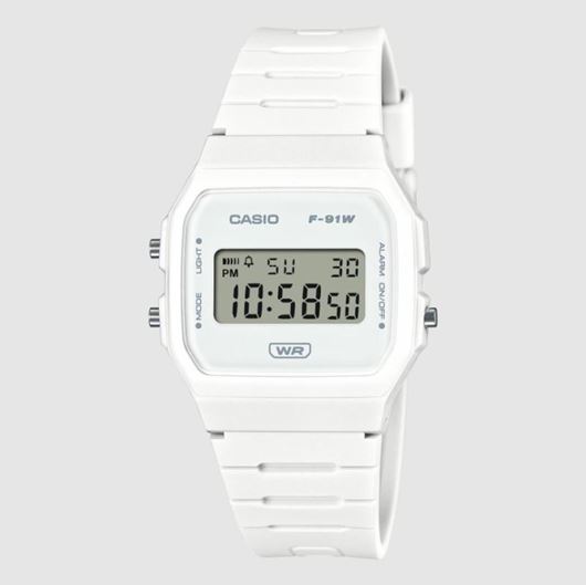 Foto de Reloj retro Casio digital resina blanco