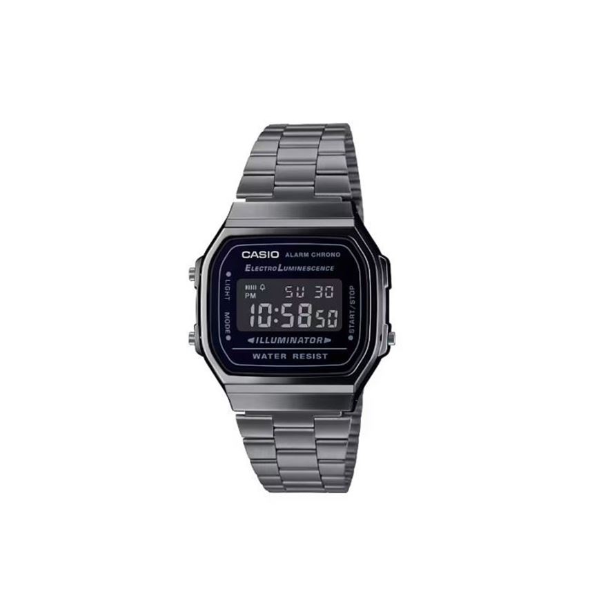 Foto de Reloj unisex retro Casio digital acero gris antracita