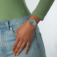 Foto de Reloj unisex retro Casio digital acero plateado