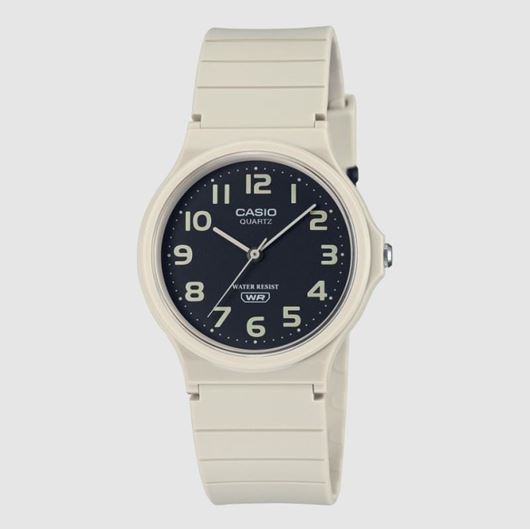 Foto de Reloj unisex Casio analogico resina marfil