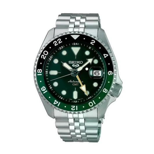 Foto de Reloj 5 Sports Automaático GMT esfera verde y bisel verde y negro