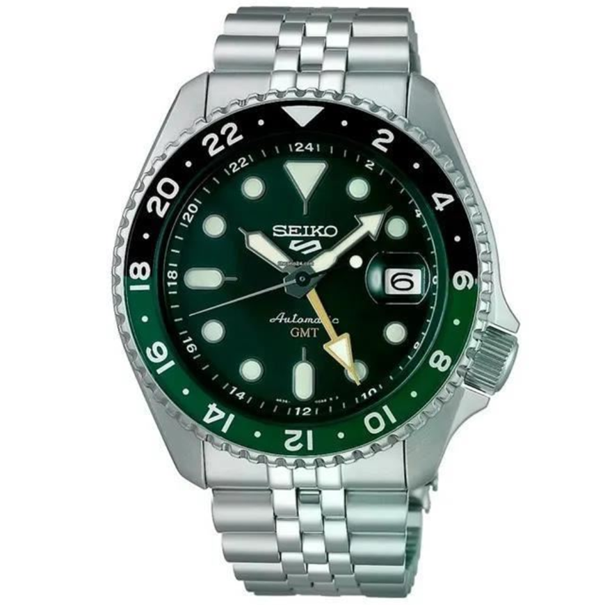 Foto de Reloj 5 Sports Automaático GMT esfera verde y bisel verde y negro