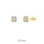 Picture of Pendientes de plata baño de oro con circonitas