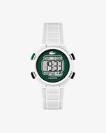 Foto de Reloj digital LC33 de silicona blanco y verde