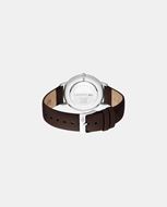 Foto de Reloj de Crocorigin para hombre de piel marrón con esfera azul marino