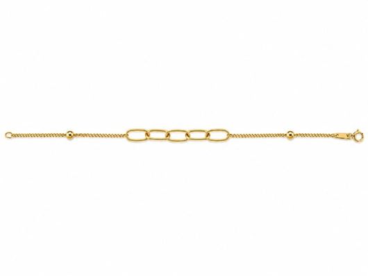 Picture of Pulsera oro amarilllo 18kt con eslabones ovales