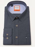Foto de Camisa extra-suave en algodon con bolsillo, mini estampado geométrico