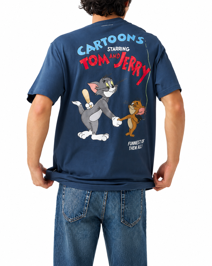 Foto de Camiseta Tom and Jerry Cartoon blue
